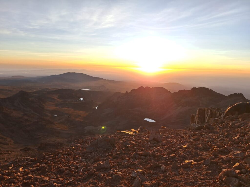 Sunrise Mount Kenya Climb - Summit Point Lenana