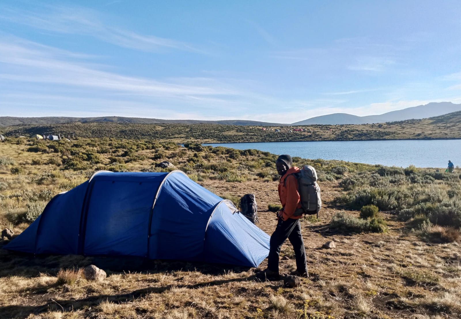Mount Kenya route days through giant lobelias and alpine moorland